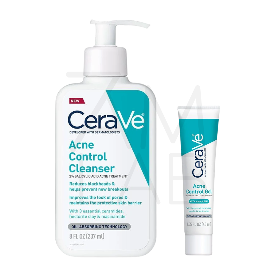Set CeraVe Acne Control Cleanser With Salicylic Acid + Cerave